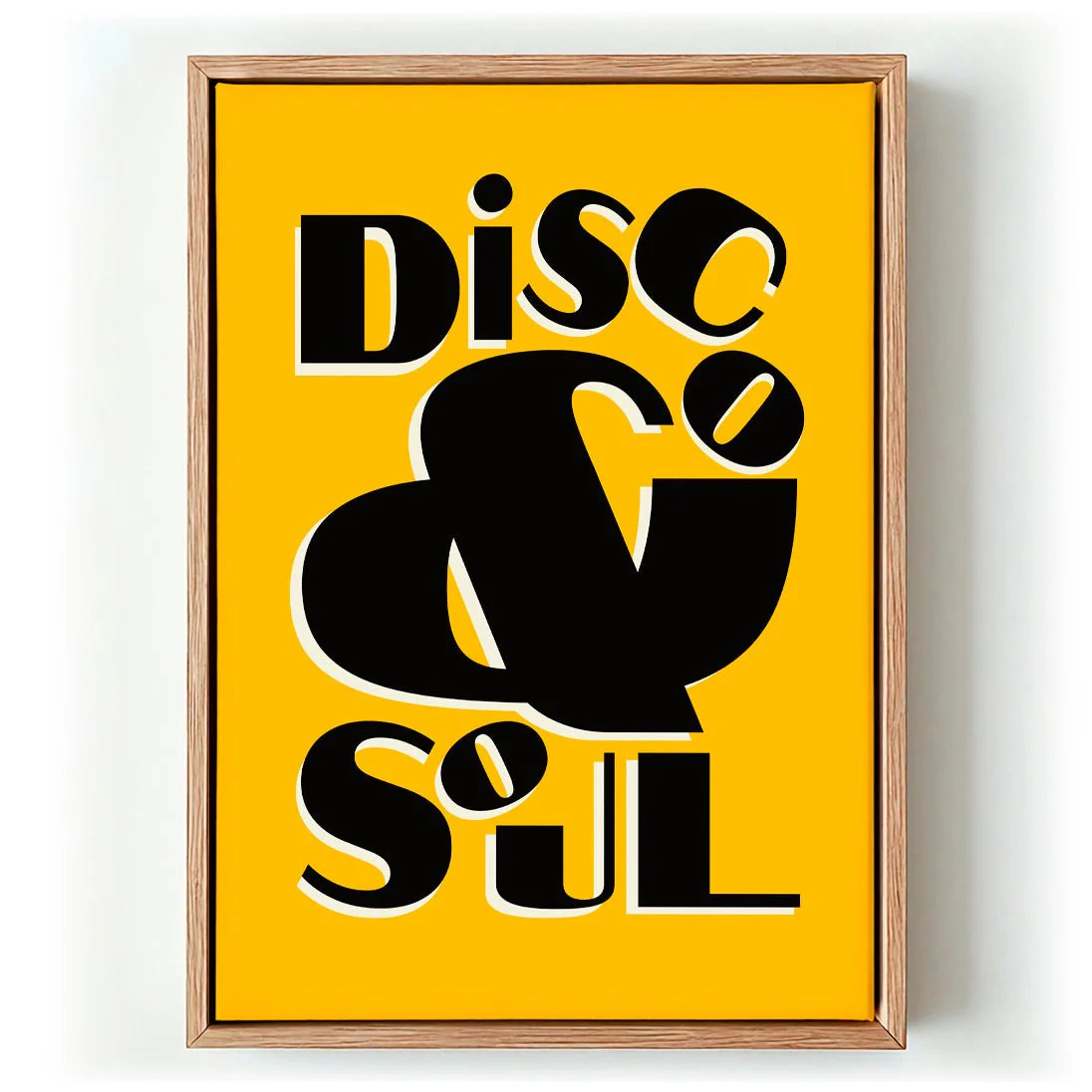 Disco & Soul Yellow Art Print