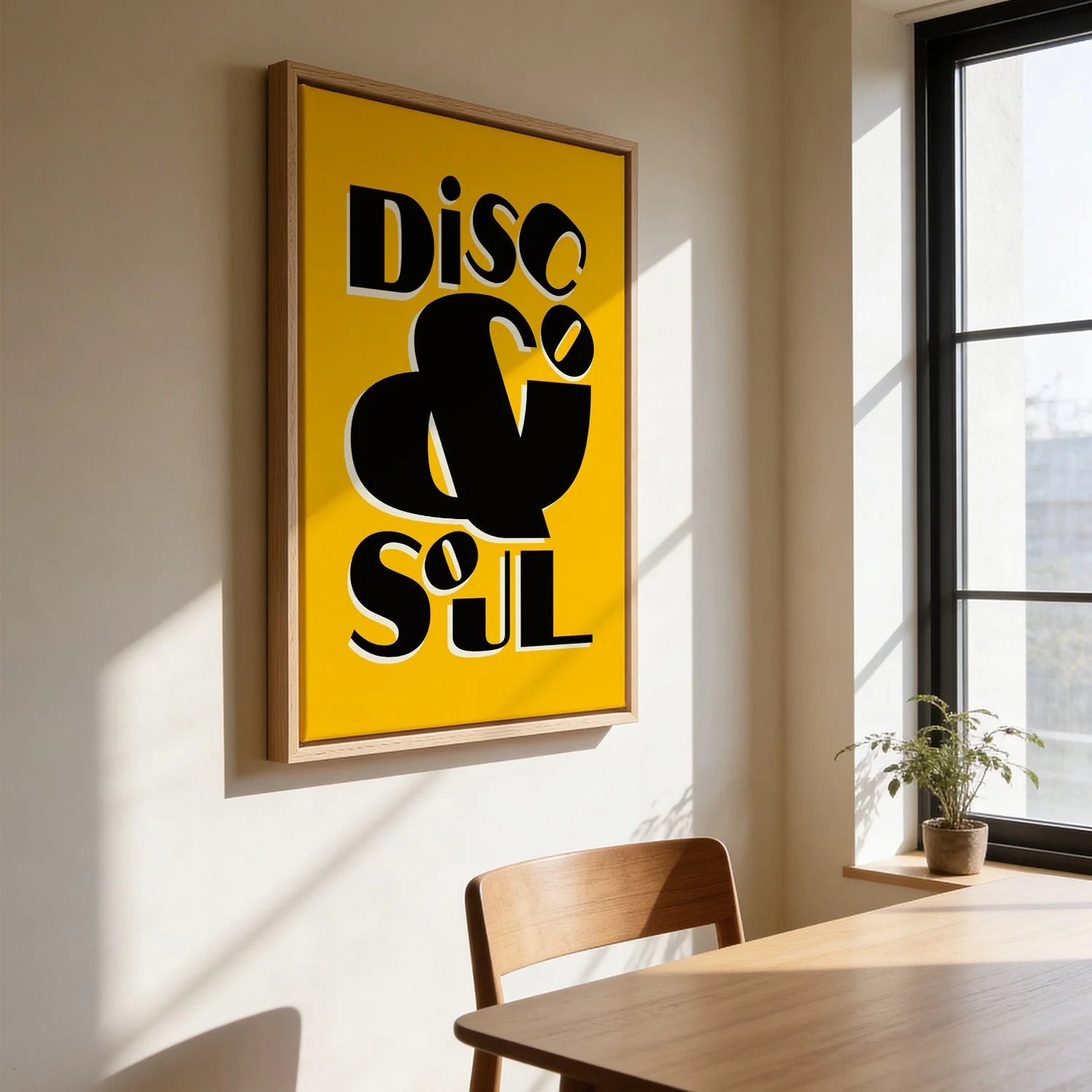Disco & Soul Yellow Art Print - Image 3