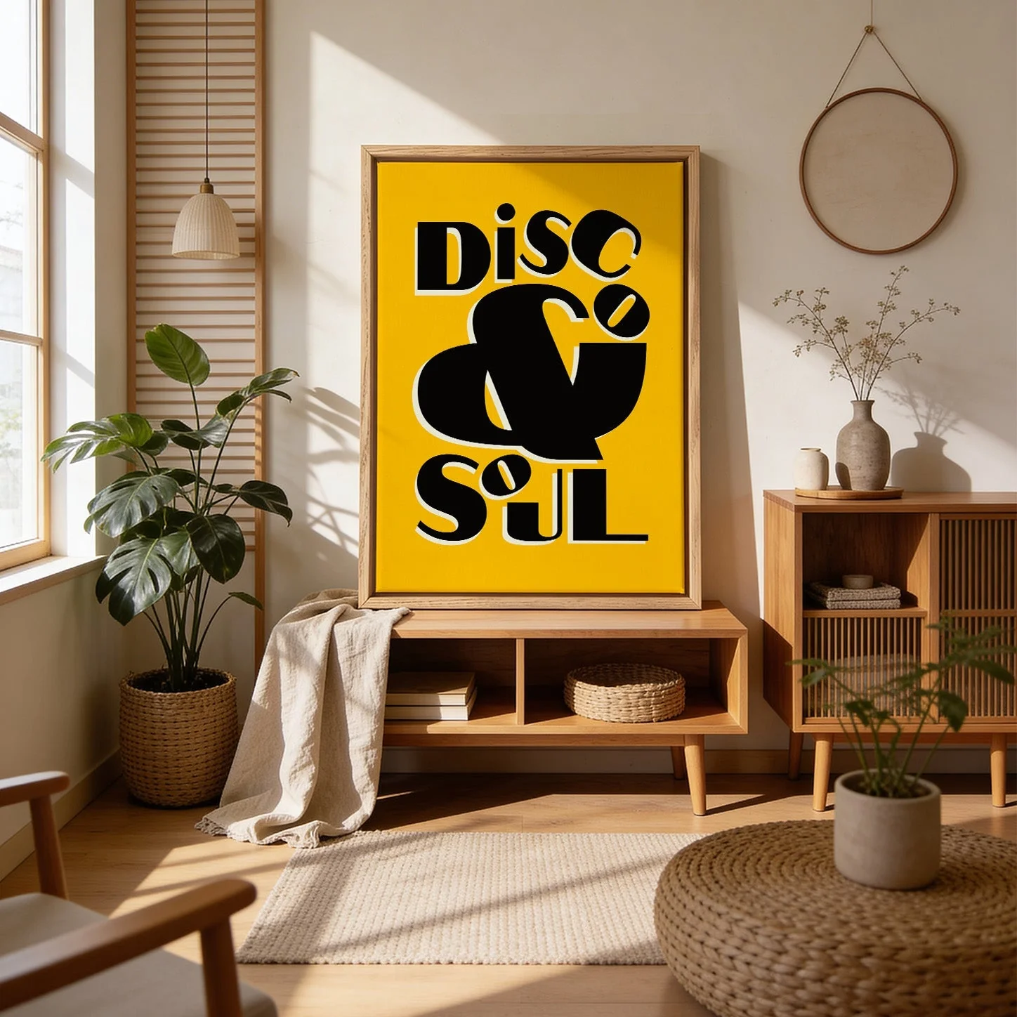 Disco & Soul Yellow Art Print - Image 4