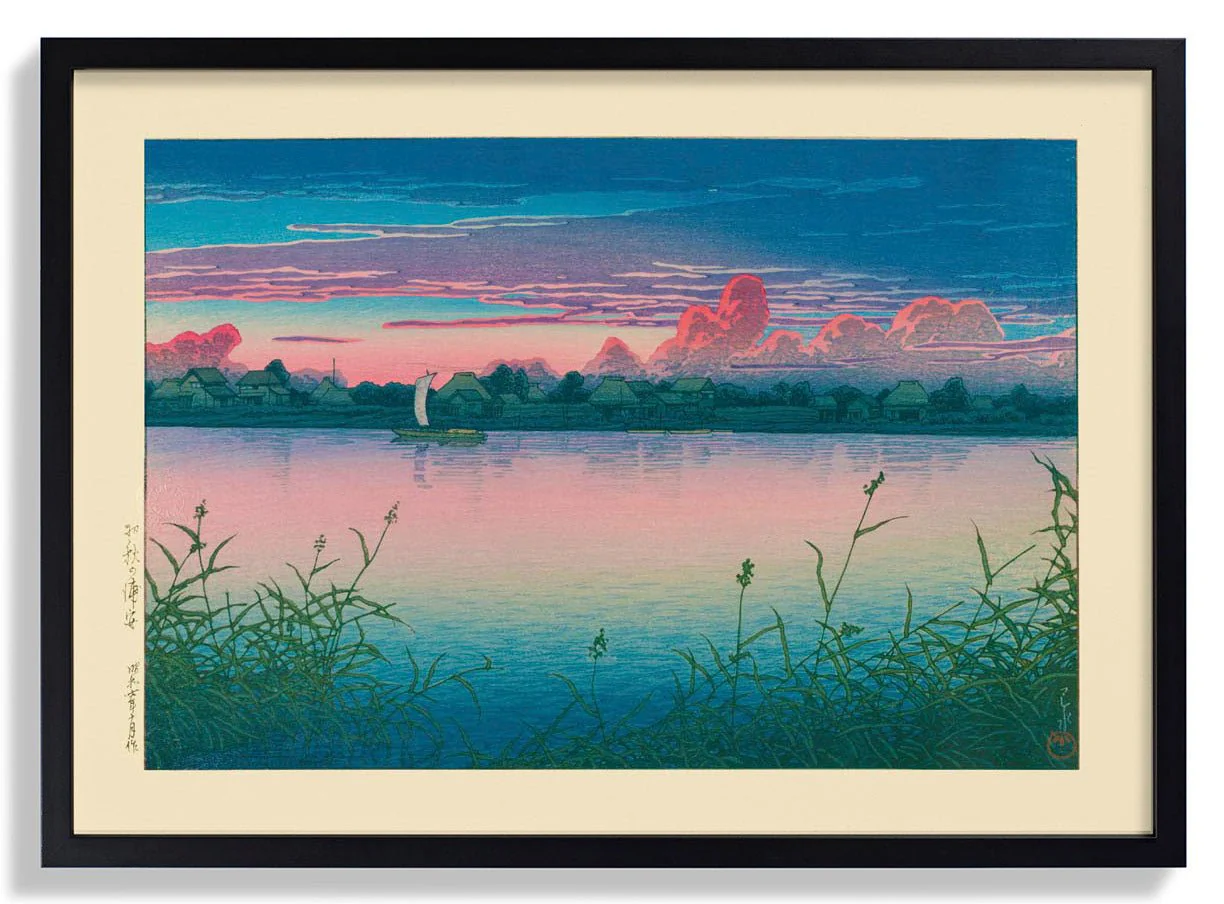 Early Autumn in Urayasu Art Print by Hasui - Image 6