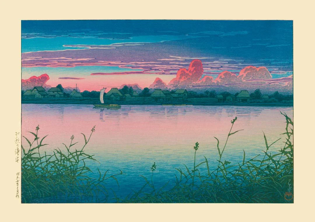 Early Autumn in Urayasu Art Print by Hasui - Image 8
