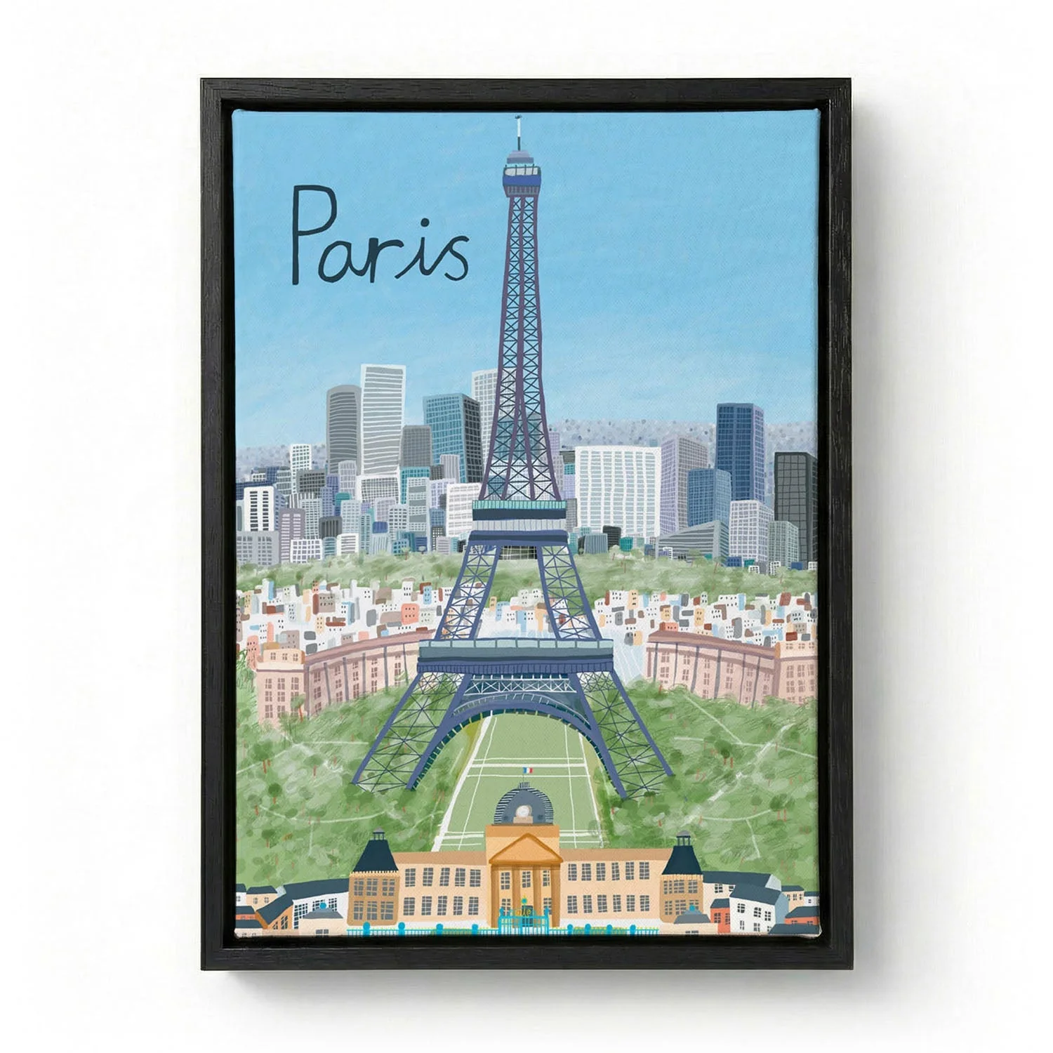 Eiffel Tower with Paris City in Background by Artist Carla Daly - Image 5