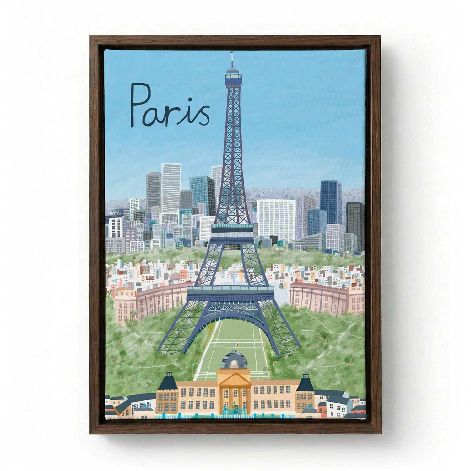 Eiffel Tower with Paris City in Background by Artist Carla Daly - Image 6