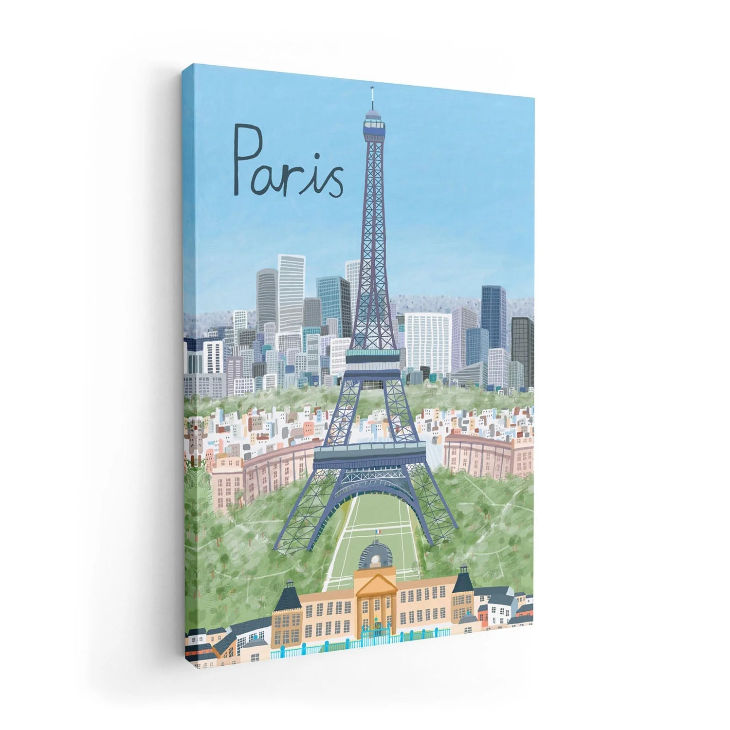 Eiffel Tower with Paris City in Background by Artist Carla Daly - Image 7