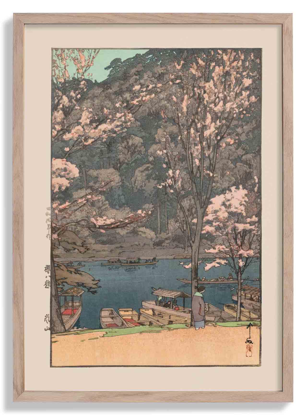 Eight Scenes of Cherry Blossom Arashiyama 1935 by Hiroshi Yoshida