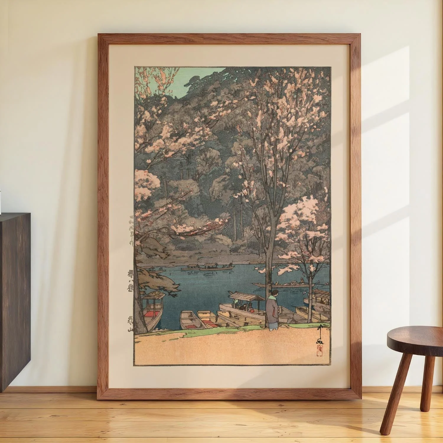 Eight Scenes of Cherry Blossom Arashiyama 1935 by Hiroshi Yoshida - Image 3