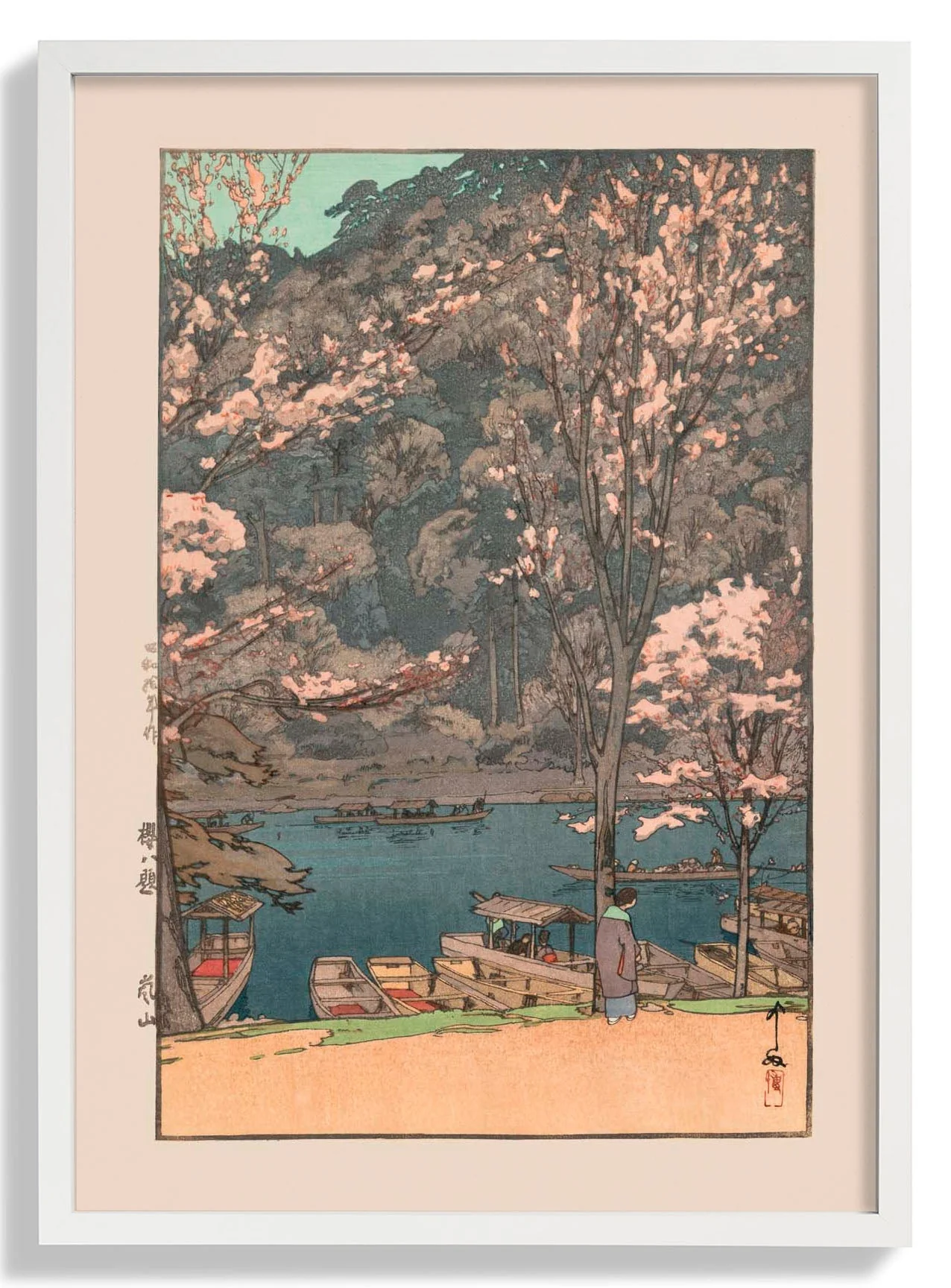Eight Scenes of Cherry Blossom Arashiyama 1935 by Hiroshi Yoshida - Image 5