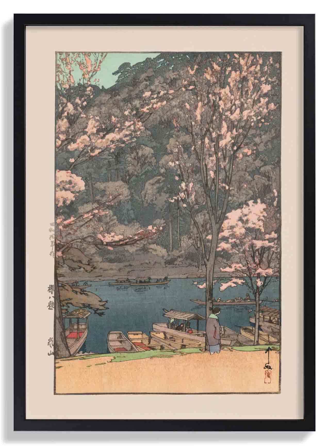 Eight Scenes of Cherry Blossom Arashiyama 1935 by Hiroshi Yoshida - Image 7