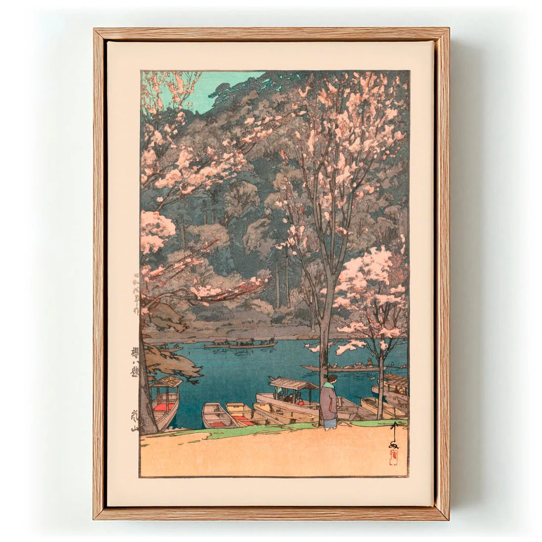 Eight Scenes of Cherry Blossom Arashiyama 1935 by Hiroshi Yoshida