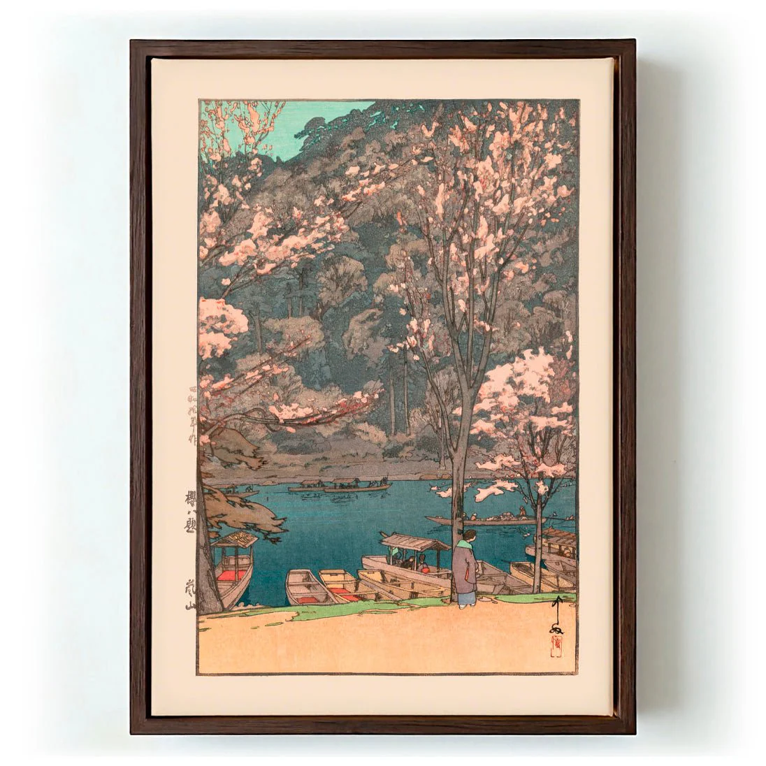 Eight Scenes of Cherry Blossom Arashiyama 1935 by Hiroshi Yoshida - Image 6