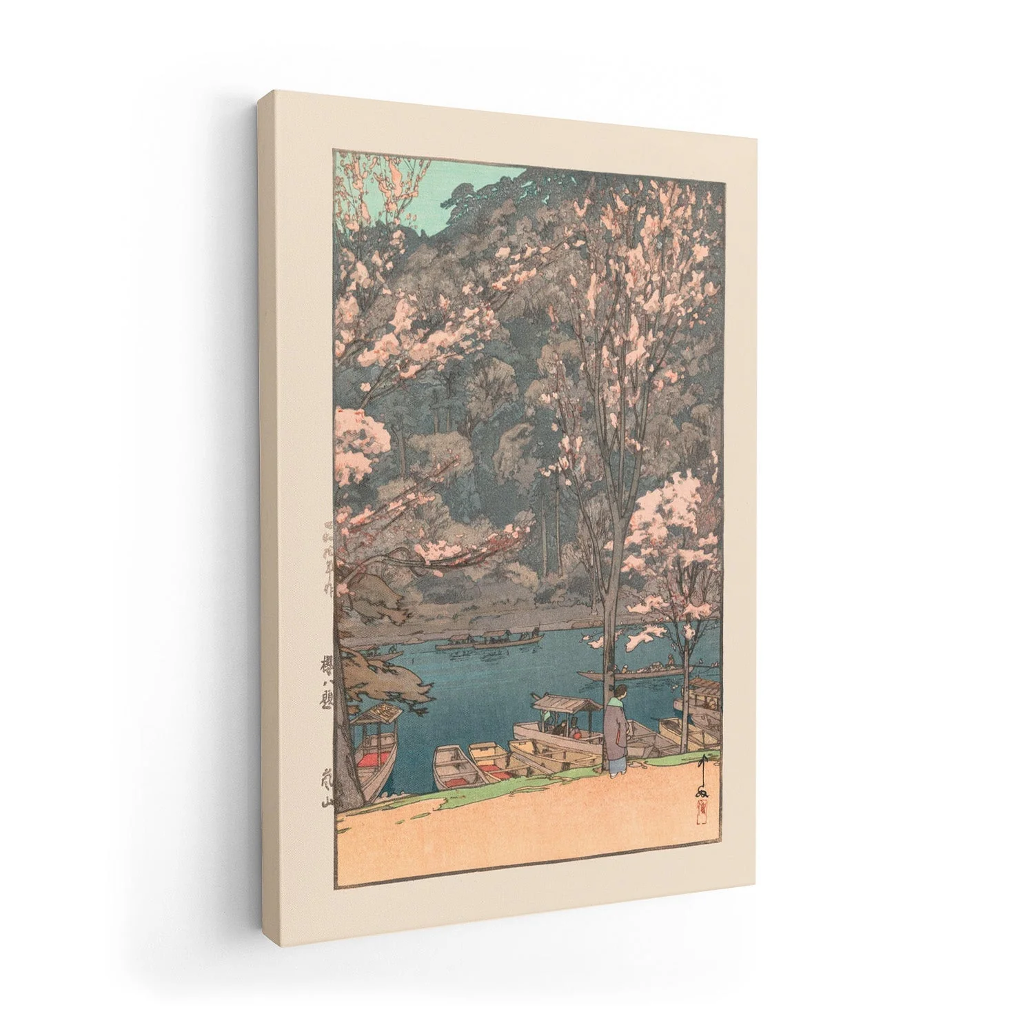 Eight Scenes of Cherry Blossom Arashiyama 1935 by Hiroshi Yoshida - Image 7