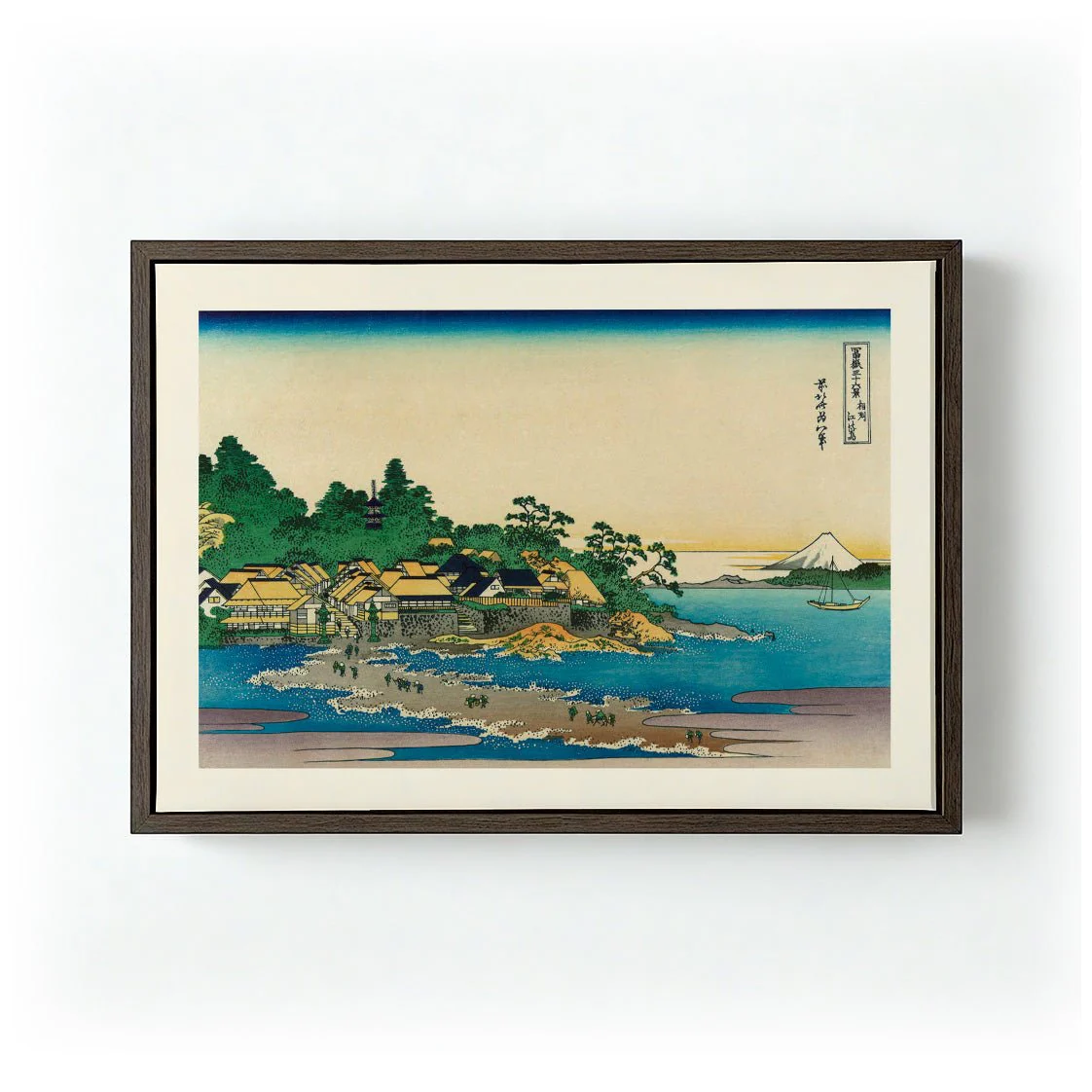 Enoshima in Sagami Province by Katsushika Hokusai - Image 6