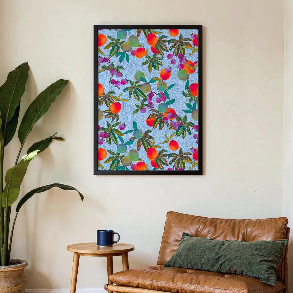 Exotic Fruits Wavy Lines Pattern by MARYLENE MADOU - Image 3