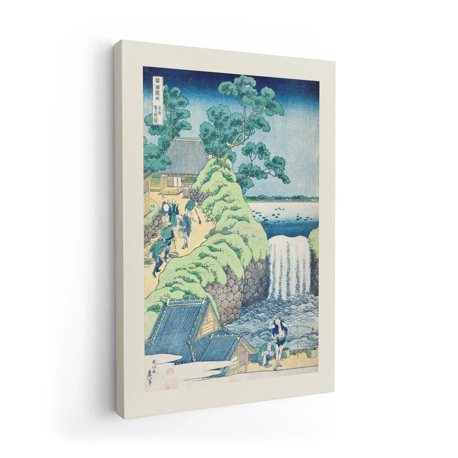 Falls of Aoigaoka in the Eastern Capital by Katsushika Hokusai - Image 7