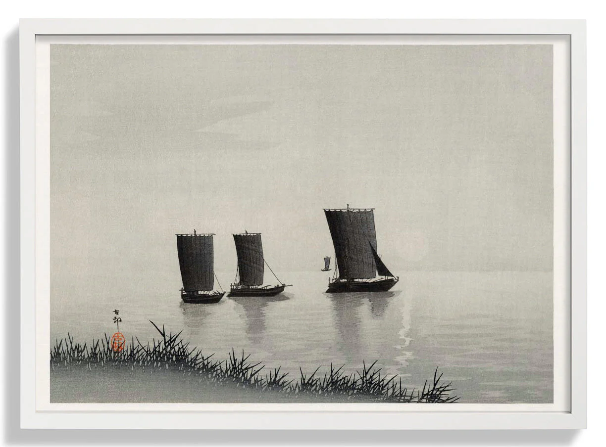 Fishing Boats by Ohara Koson - Image 5