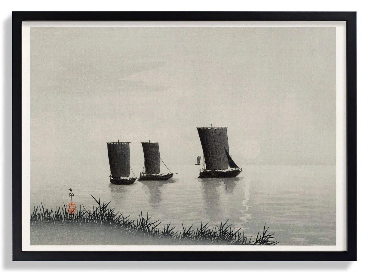Fishing Boats by Ohara Koson - Image 6