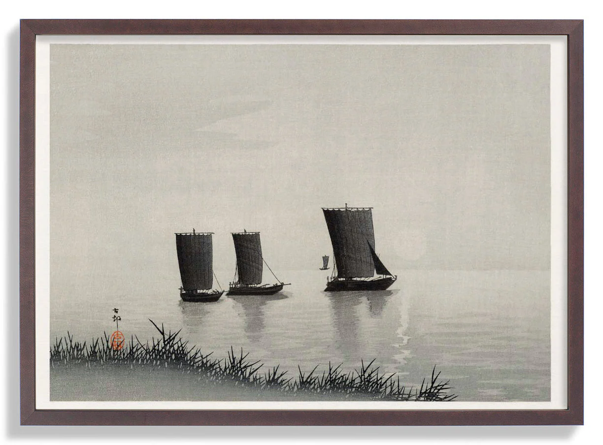 Fishing Boats by Ohara Koson - Image 7