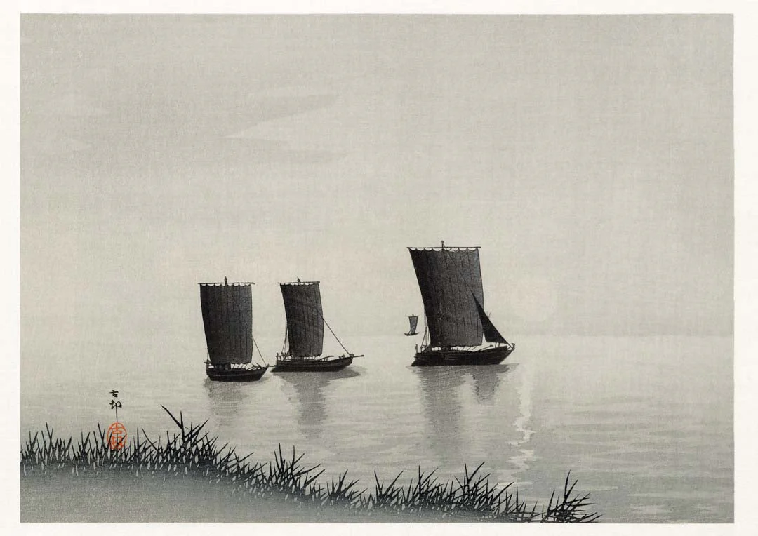 Fishing Boats by Ohara Koson - Image 8