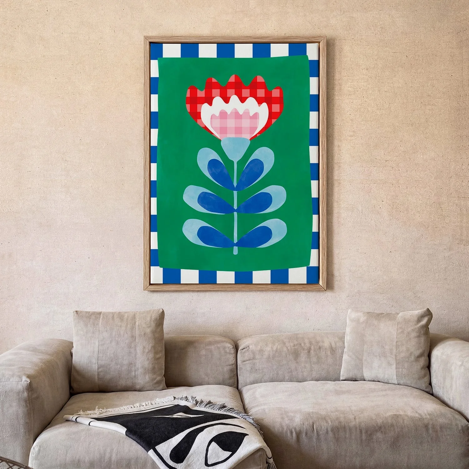 Floral Design with Bold Geometric Shapes by Elena Ristova - Image 2