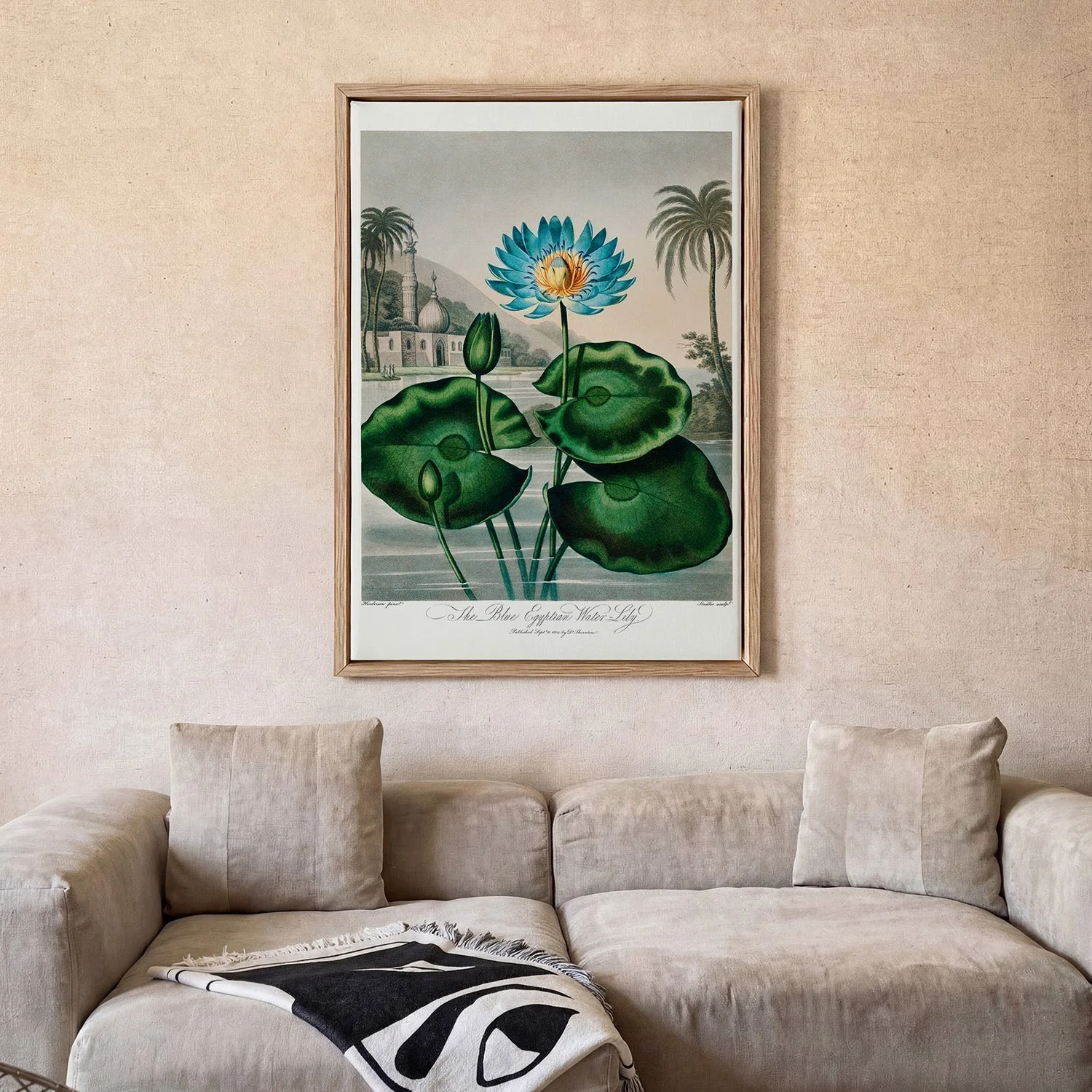 Flower Print Egyptian Water Lilly Temple of Flora - Image 2