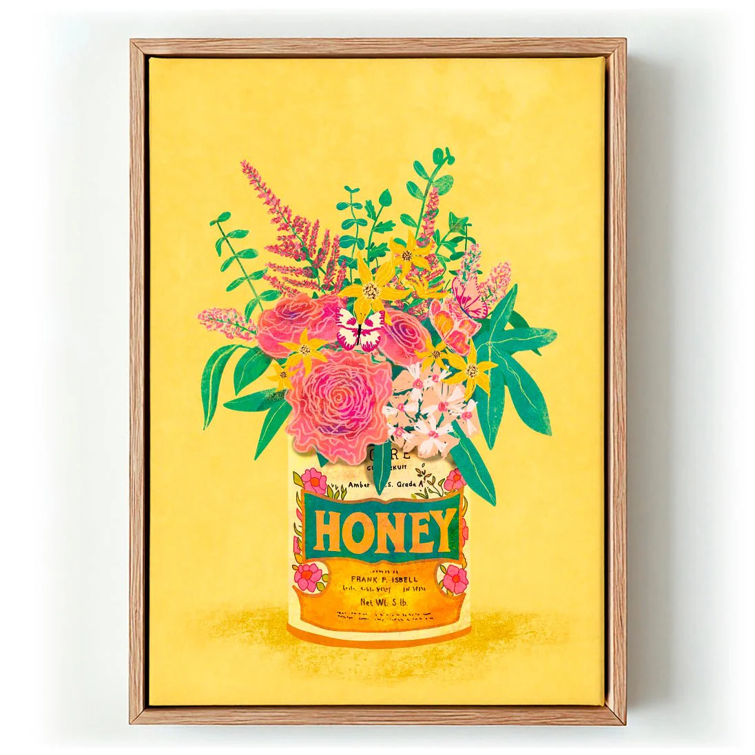 Flowers In a vintage Honey Can by Raissa Oltmanns