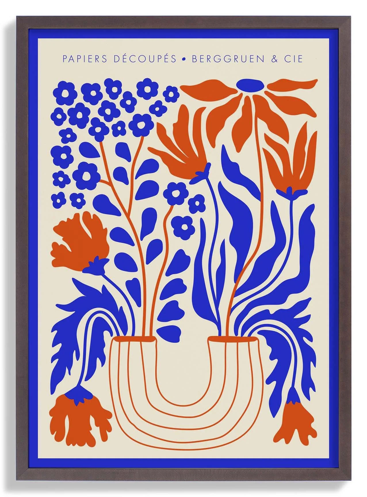 Flowers Vase Blue Orange Papiers Découpés Art Exhibition - Image 7