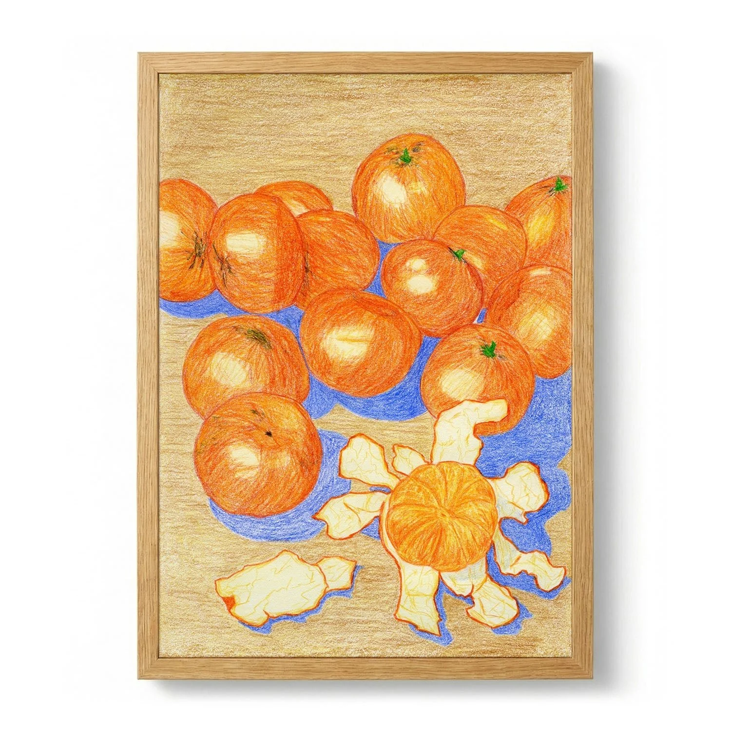 Fresh Oranges Still Life by Viktoriia