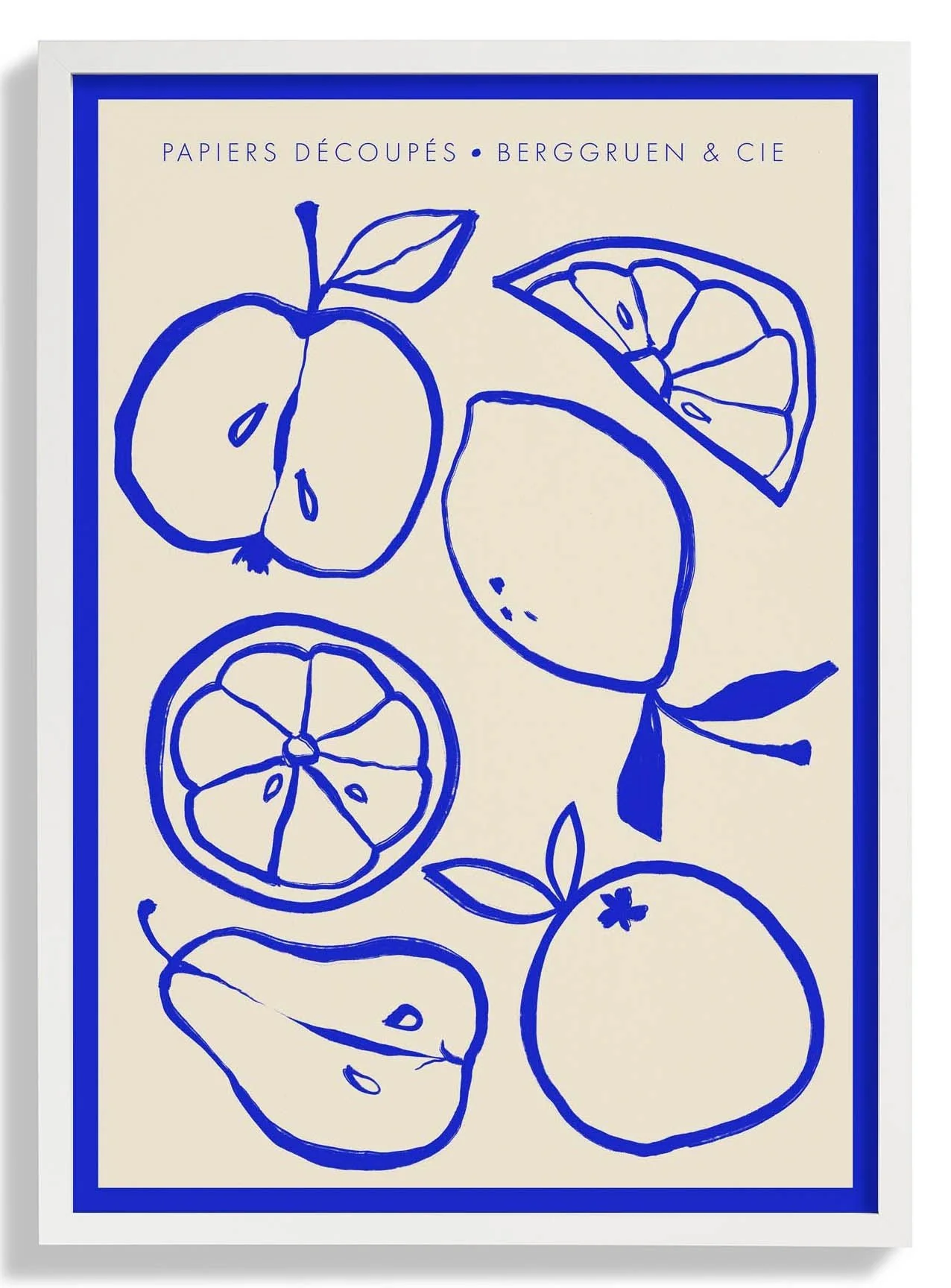 Fruitbowl Blue Papiers Découpés Art Exhibition - Image 4