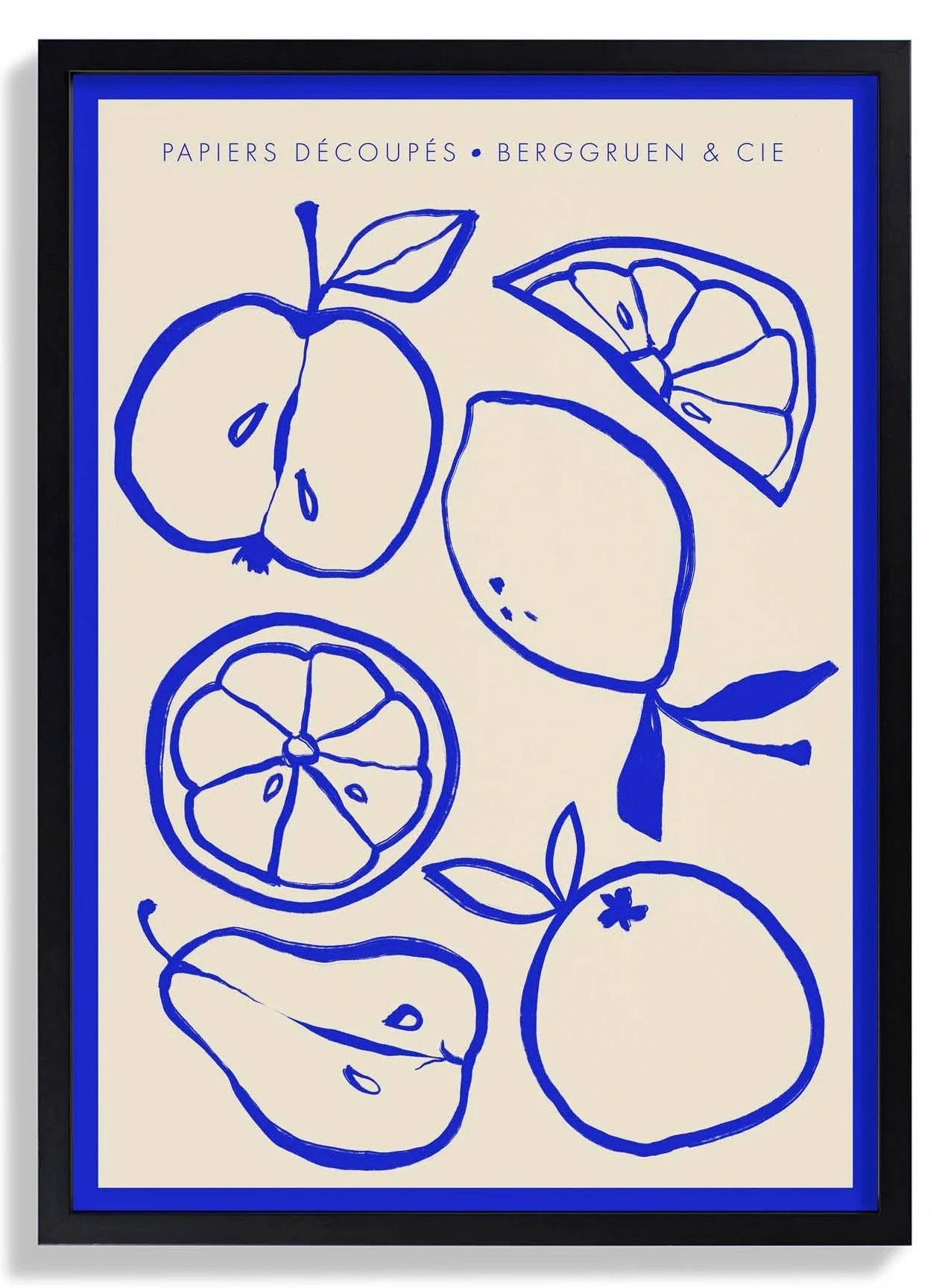 Fruitbowl Blue Papiers Découpés Art Exhibition - Image 5
