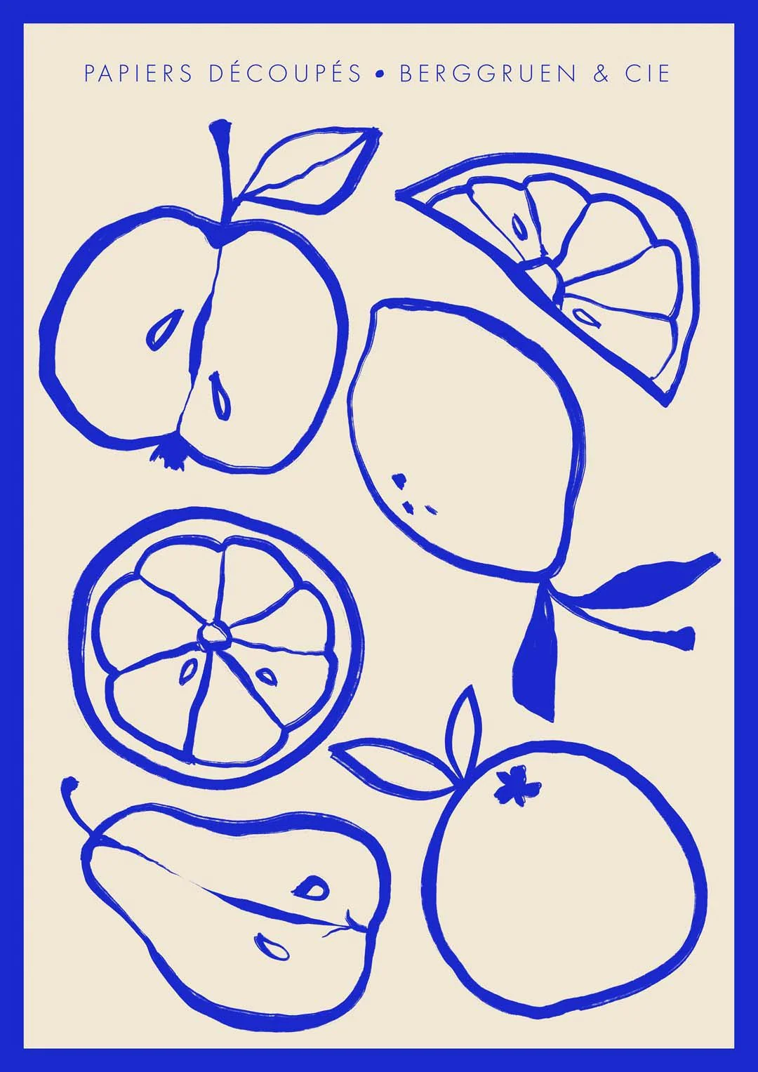 Fruitbowl Blue Papiers Découpés Art Exhibition - Image 7