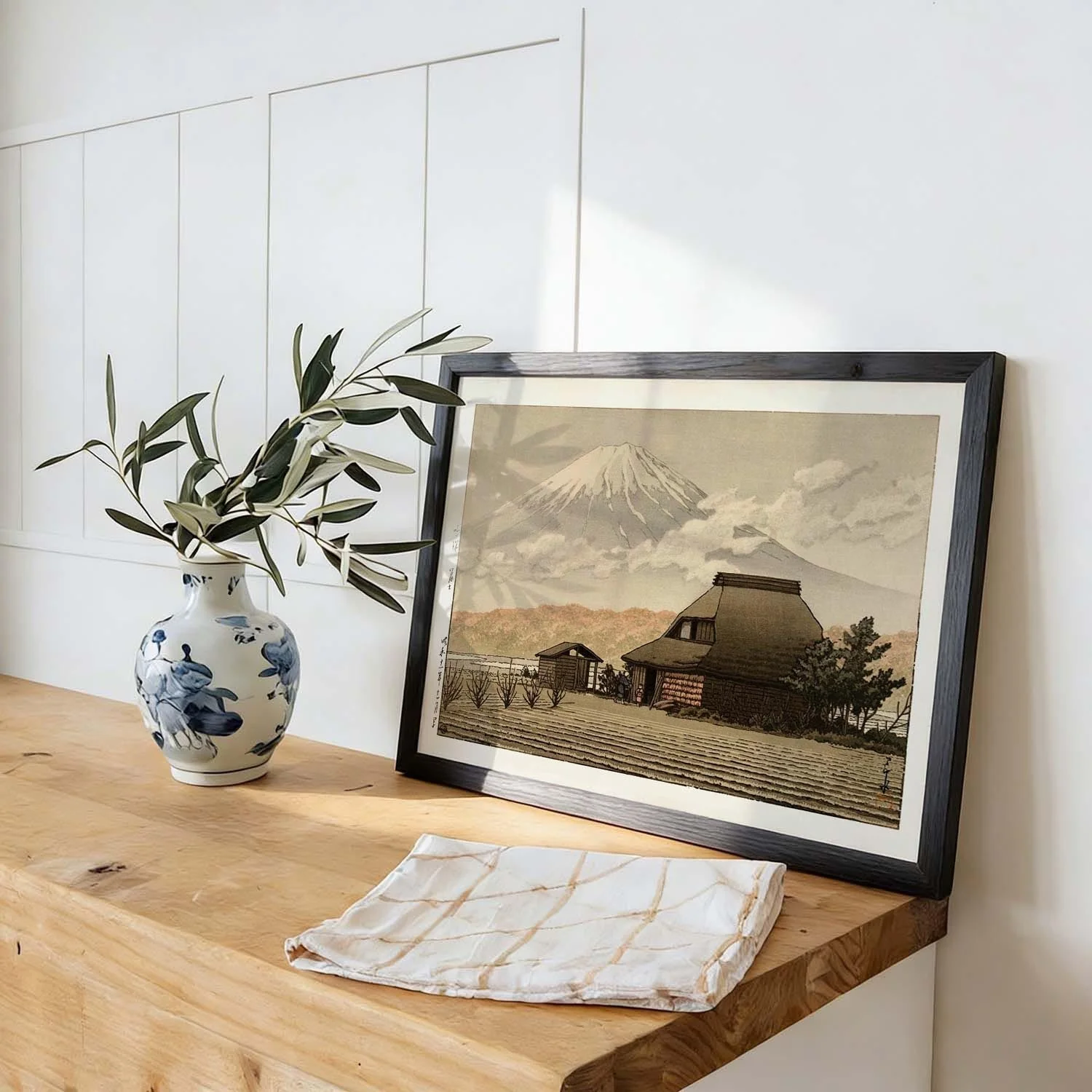Fuji from Narusawa village by Hasui - Image 2