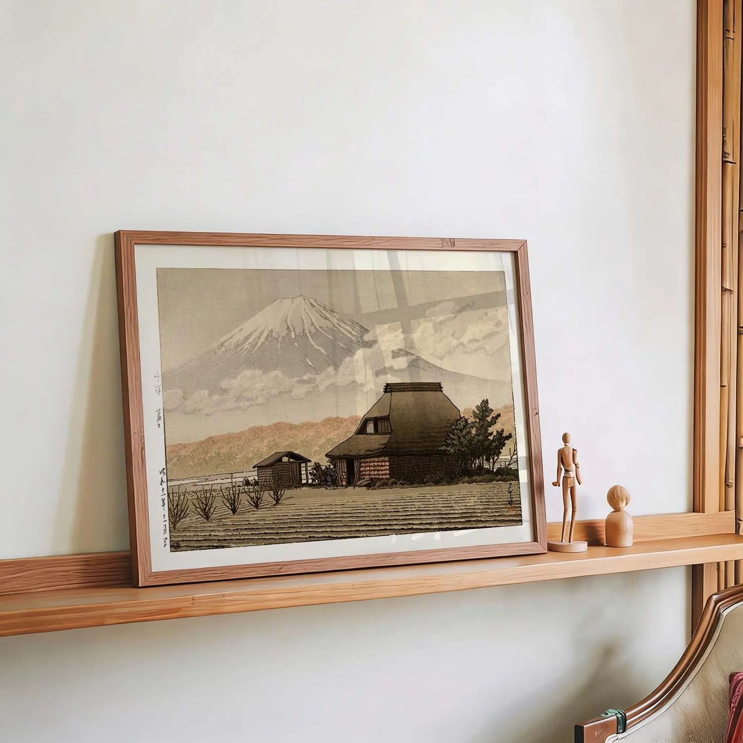 Fuji from Narusawa village by Hasui - Image 4