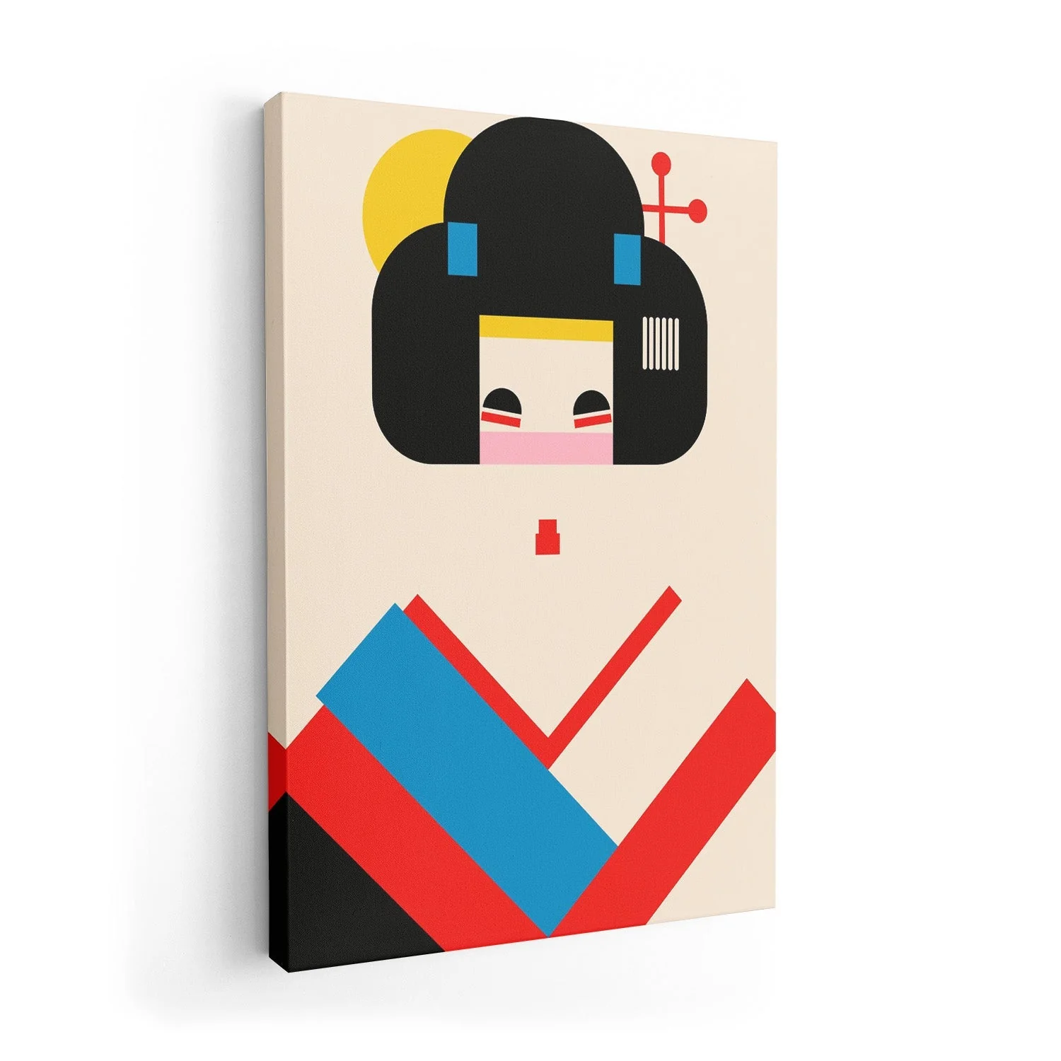 Geisha Girl Geometric Illustration by Retrodrome - Image 7