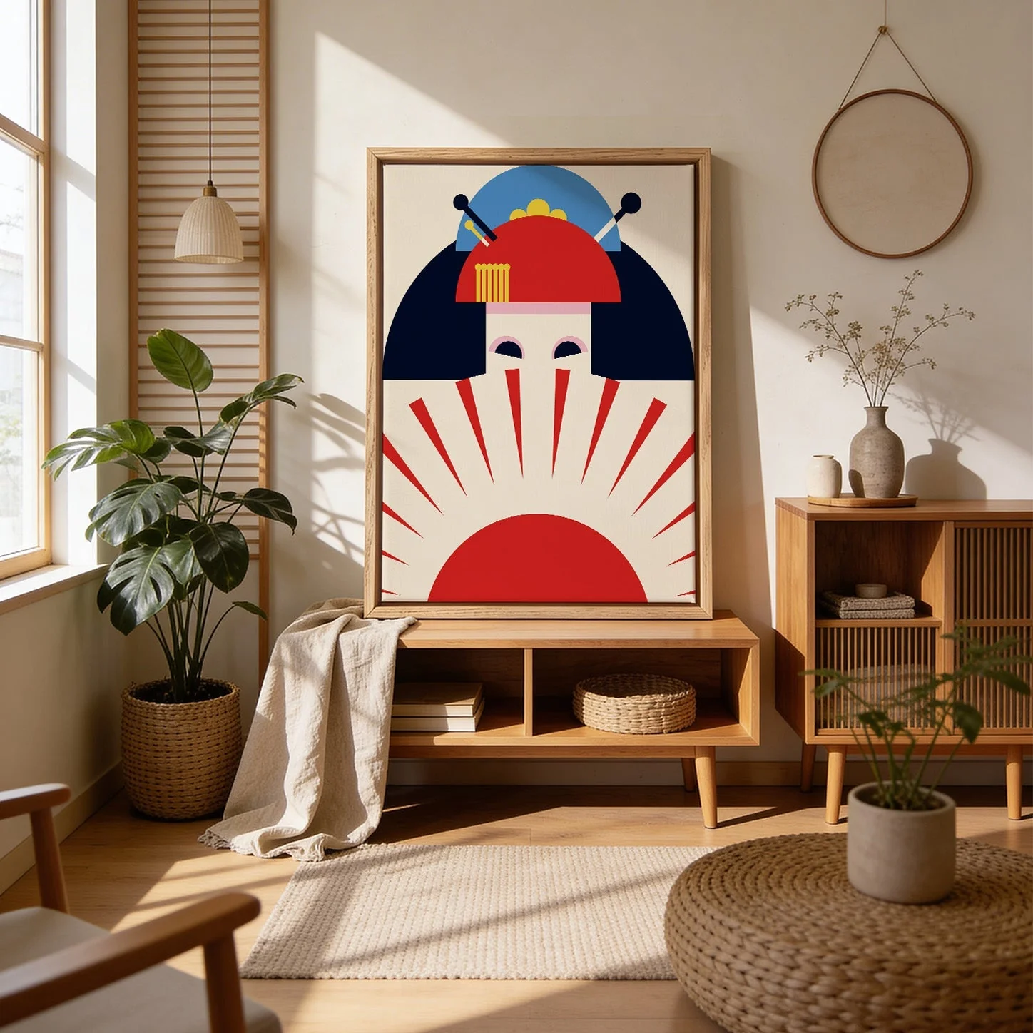 Geisha Girl Retro Minimalist Design by Retrodrome - Image 4