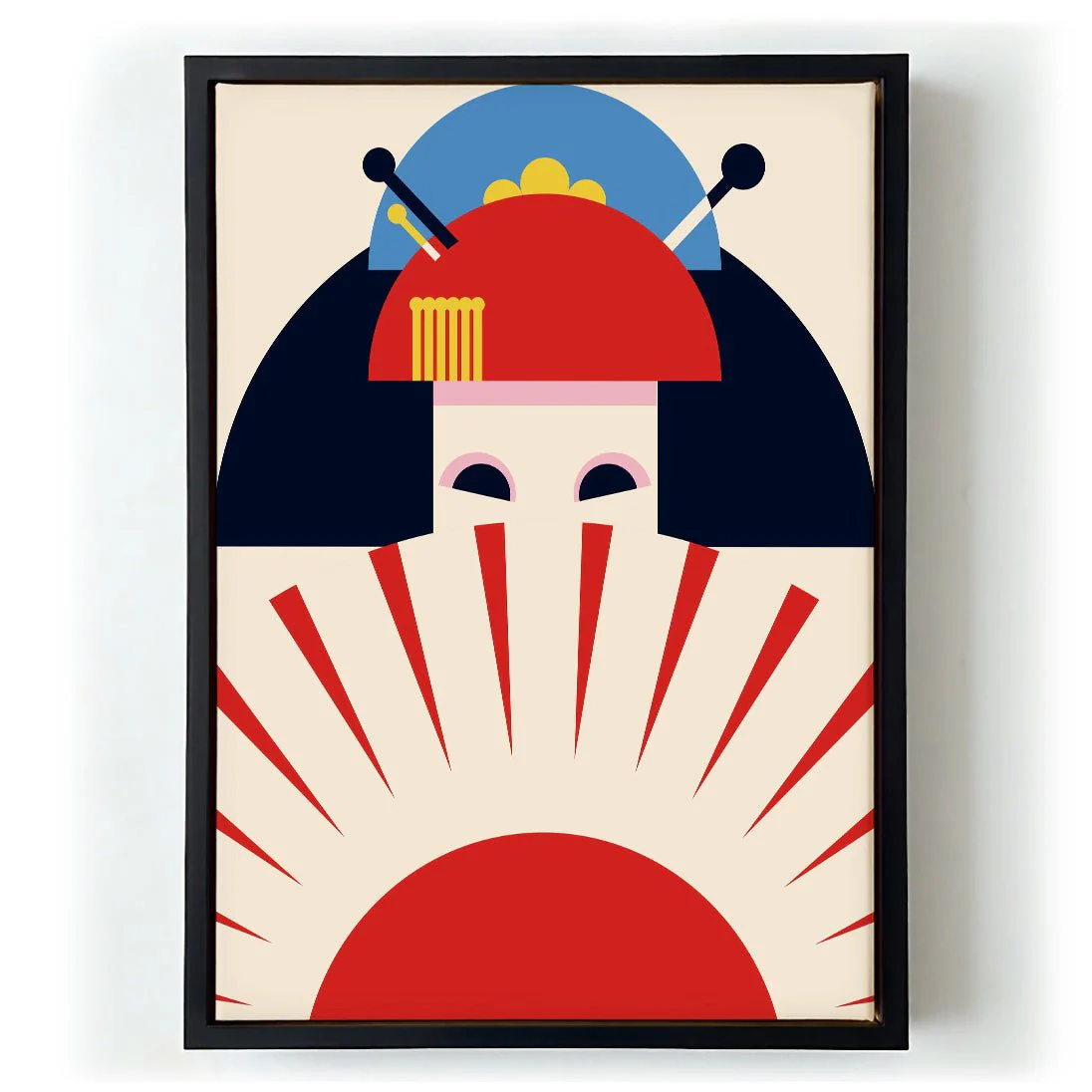 Geisha Girl Retro Minimalist Design by Retrodrome - Image 5