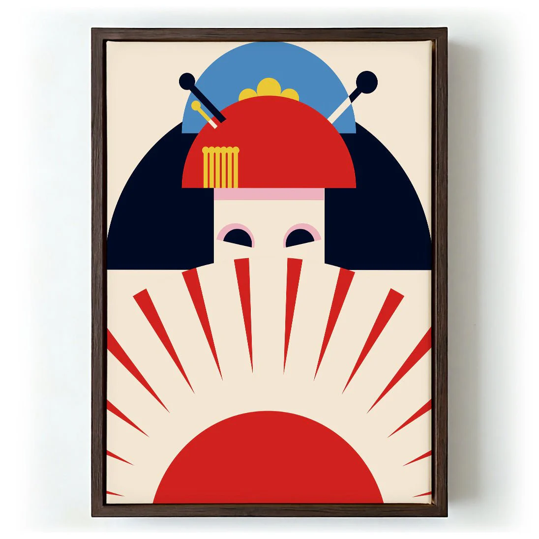 Geisha Girl Retro Minimalist Design by Retrodrome - Image 6