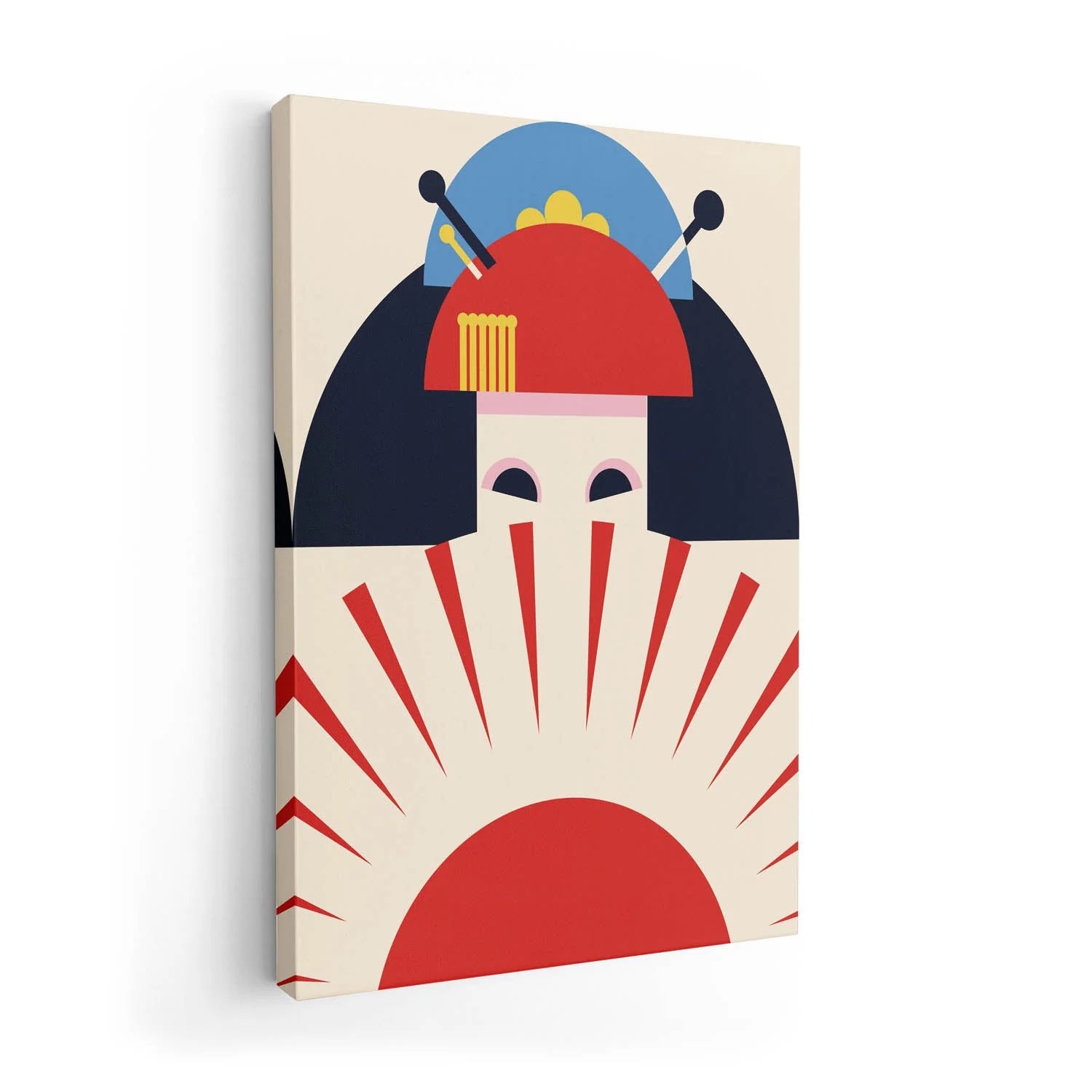 Geisha Girl Retro Minimalist Design by Retrodrome - Image 7