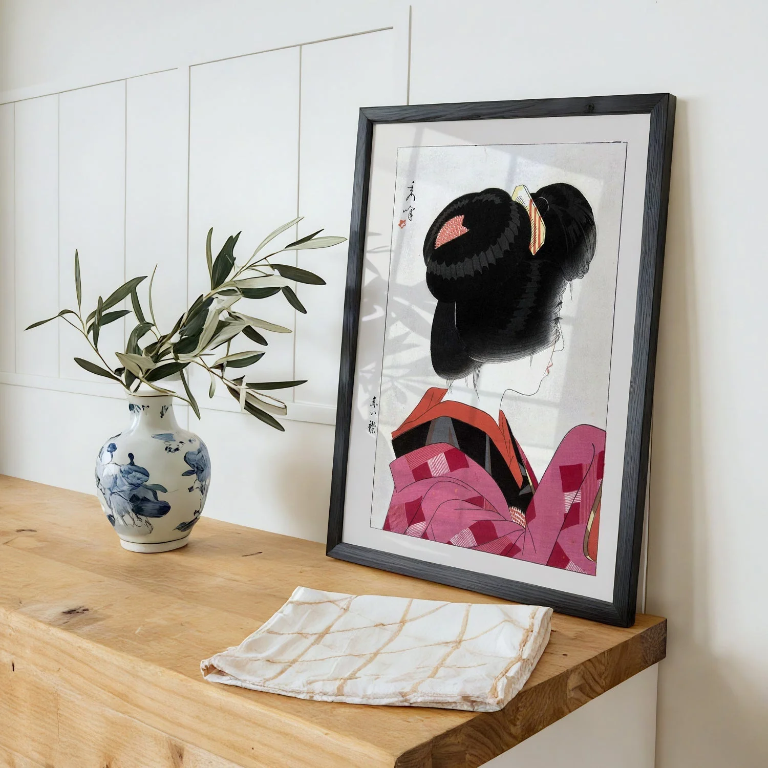 Geisha with Red Collar by Yamakawa Shuho - Image 2