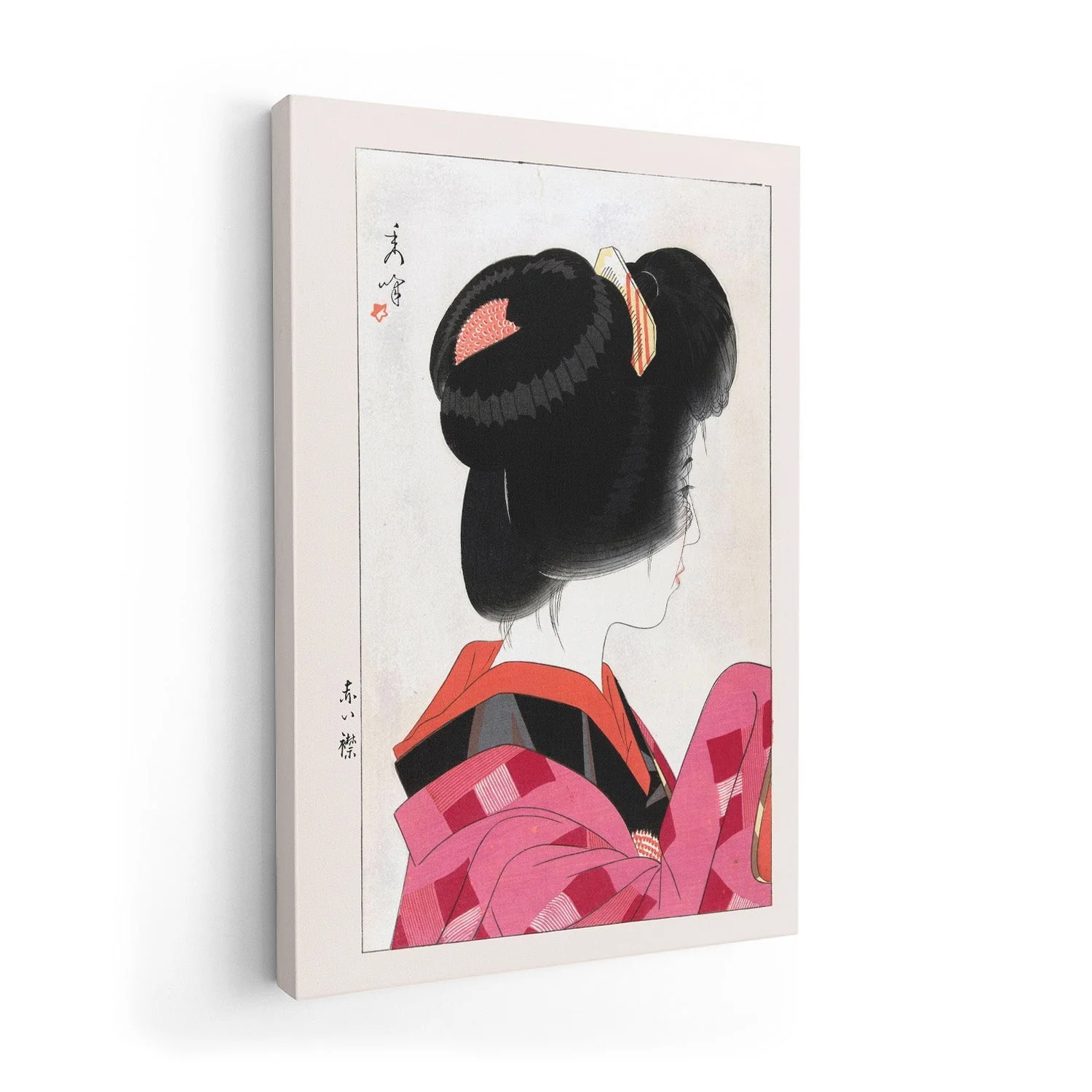 Geisha with Red Collar by Yamakawa Shuho - Image 7