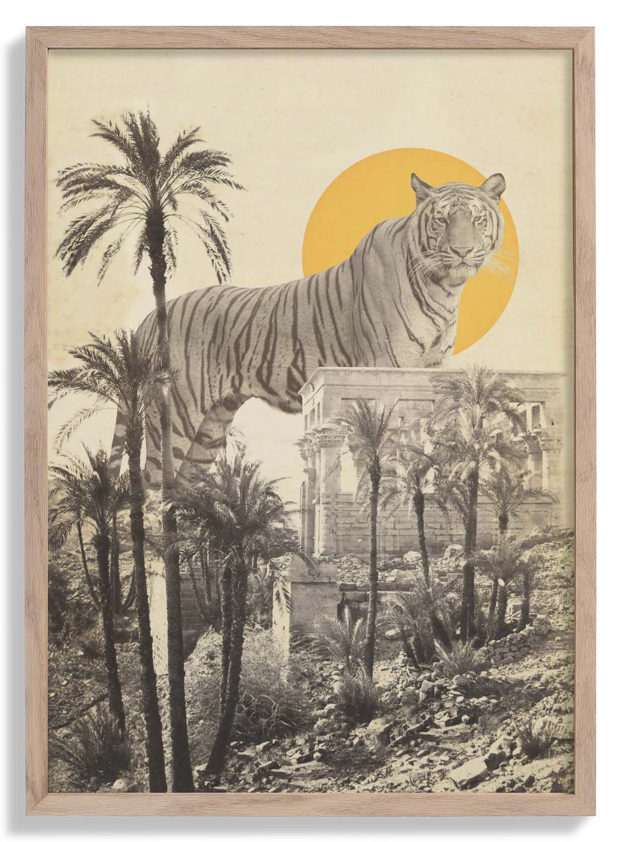 Giant Tiger in Ruins by Florent Bodart