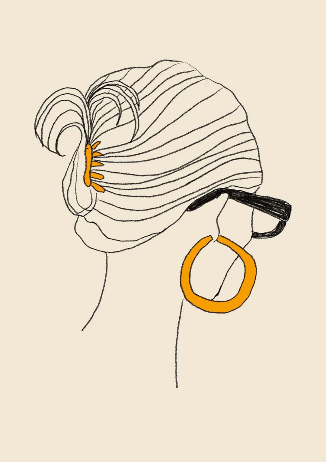 Girl Golden Earring - Image 8