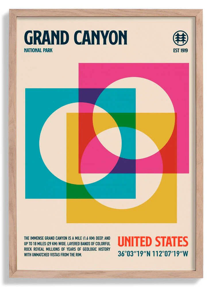 Grand Canyon National Park Travel Poster by Retrodrome