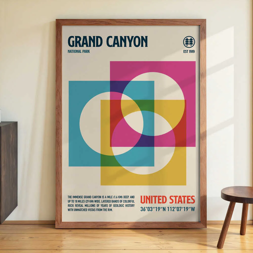 Grand Canyon National Park Travel Poster by Retrodrome - Image 3