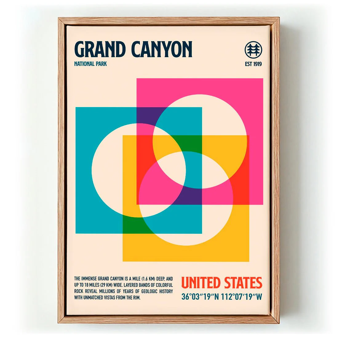 Grand Canyon National Park Travel Poster by Retrodrome