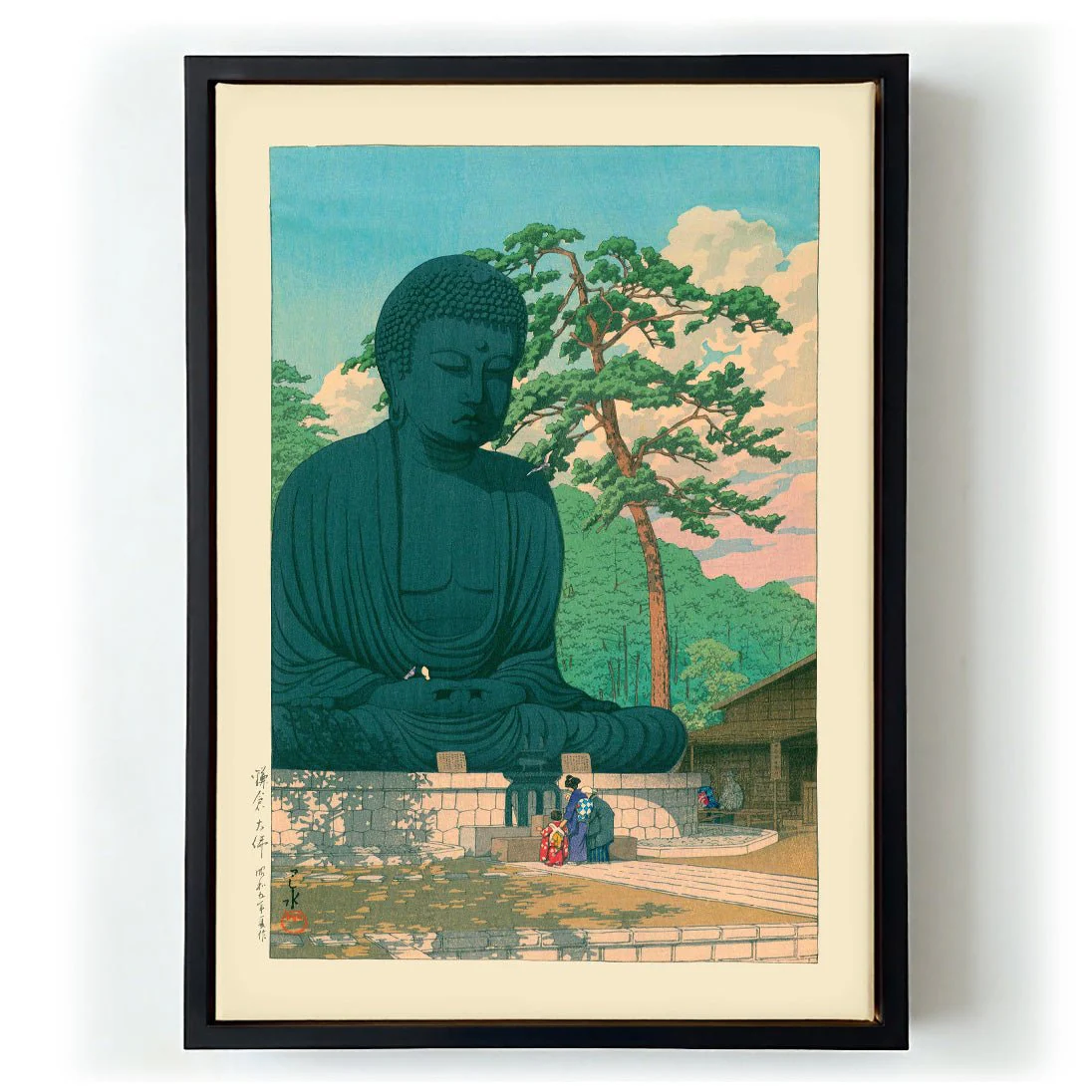 Great Buddha at Kamakura by Hasui - Image 5