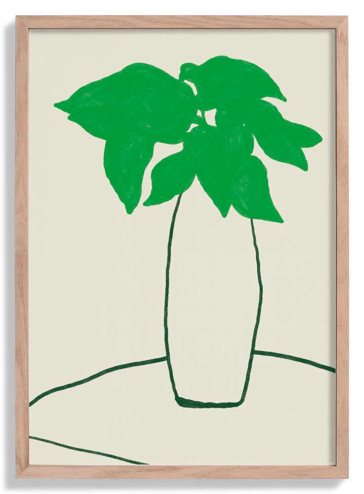 Green Leaves On The Table by Little Dean