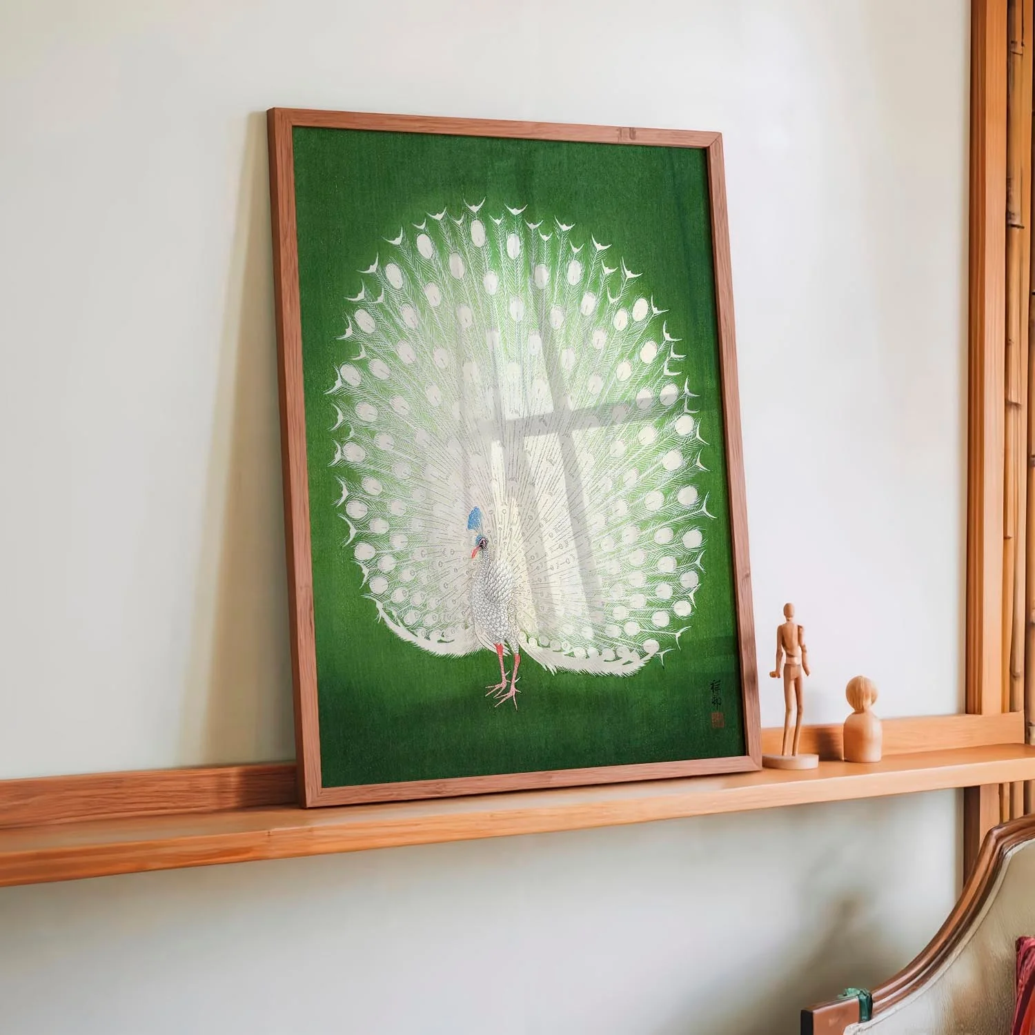 Green Peacock by Koson - Image 2