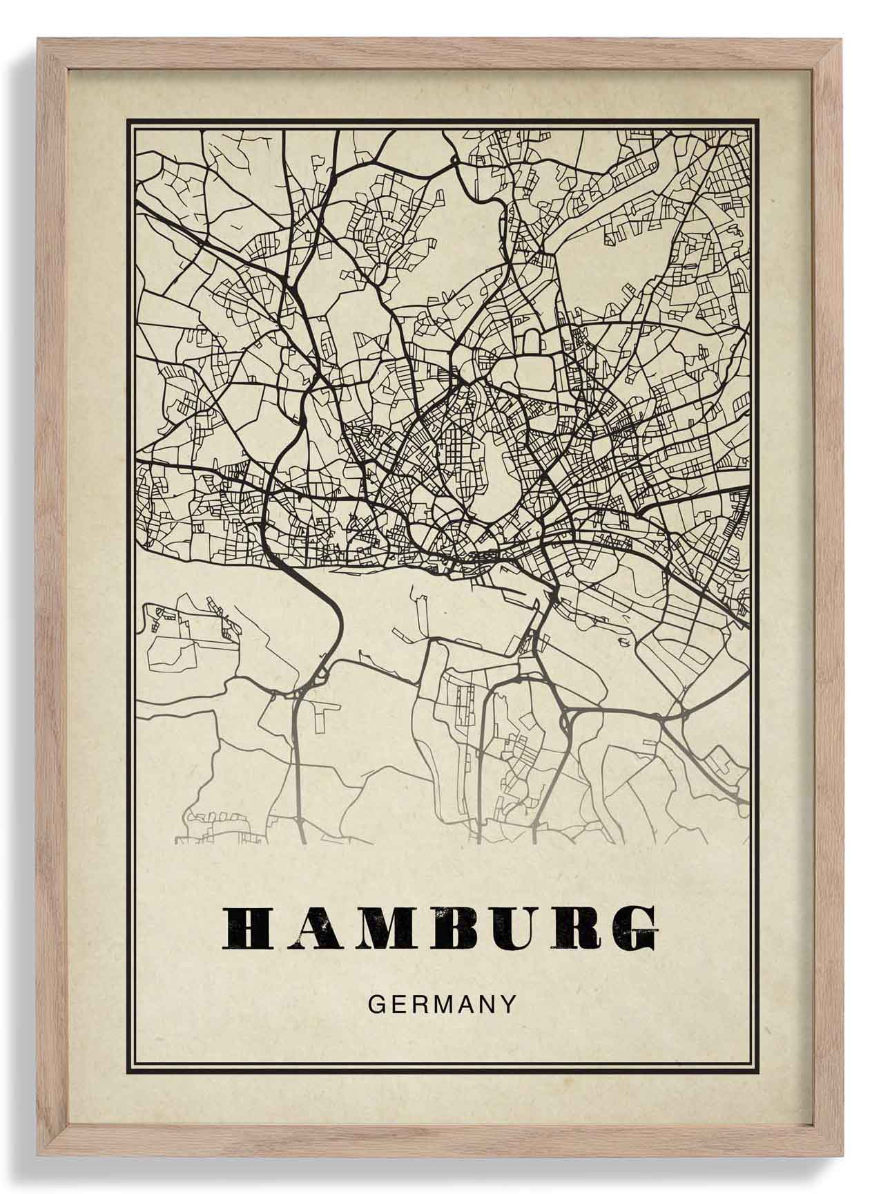 Hamburg City Sepia