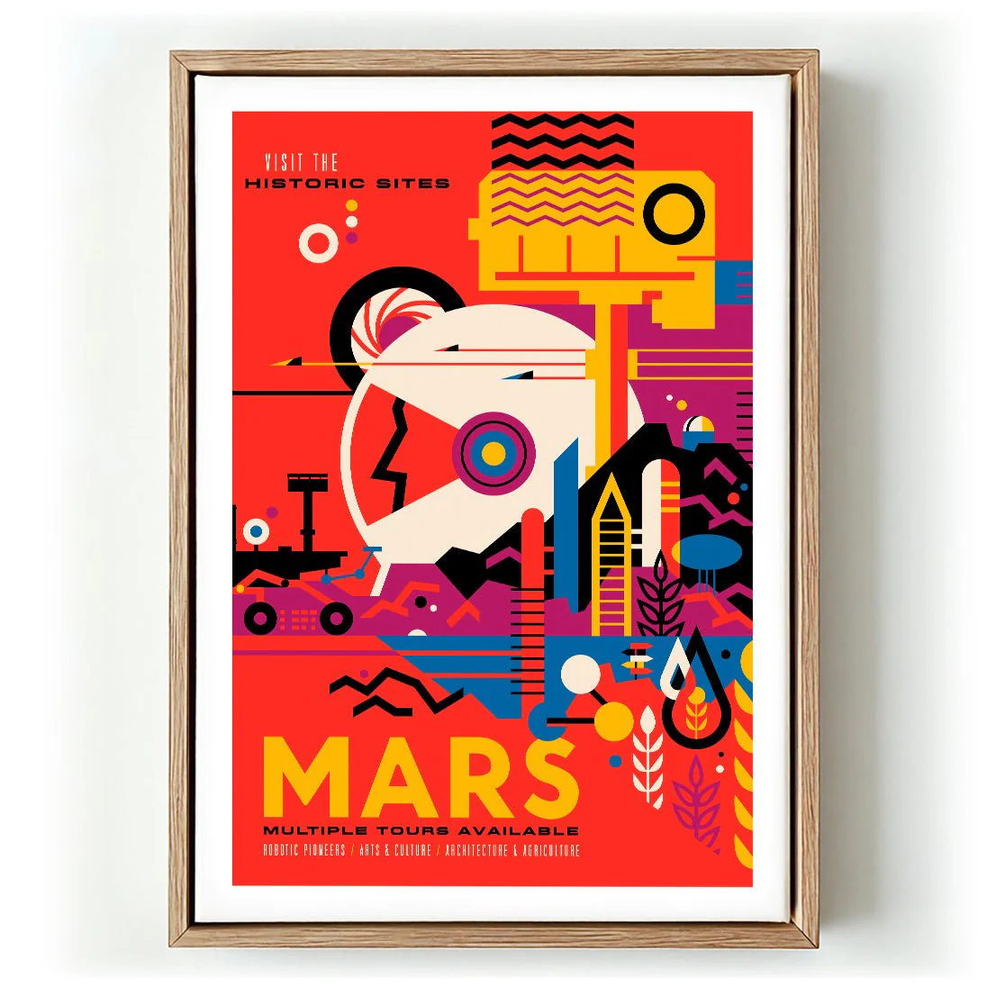 Historic Sites on Mars Space