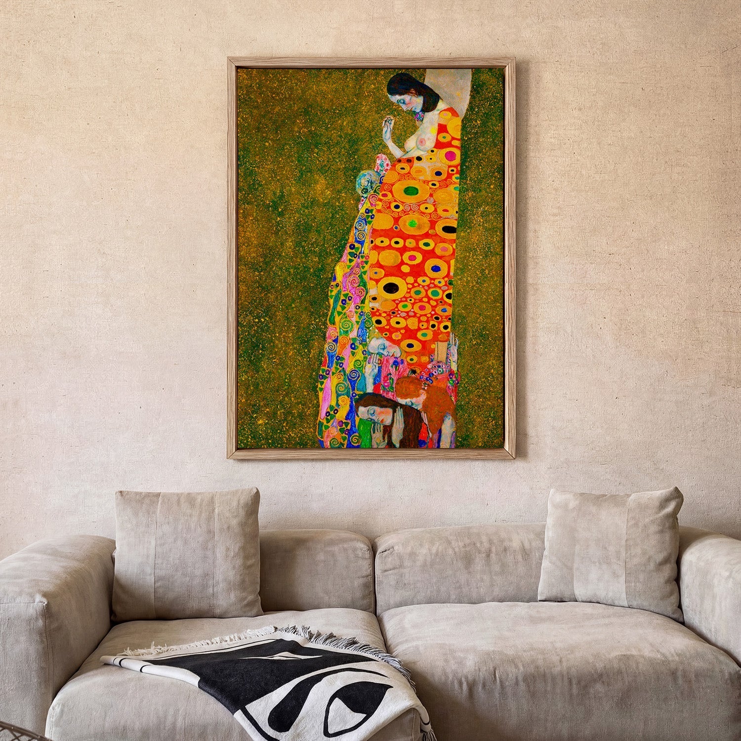 Hope II by Gustav Klimt - Squared - Image 2